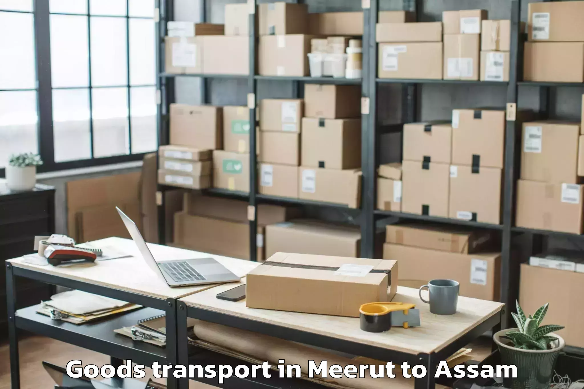 Book Your Meerut to Maibong Goods Transport Today